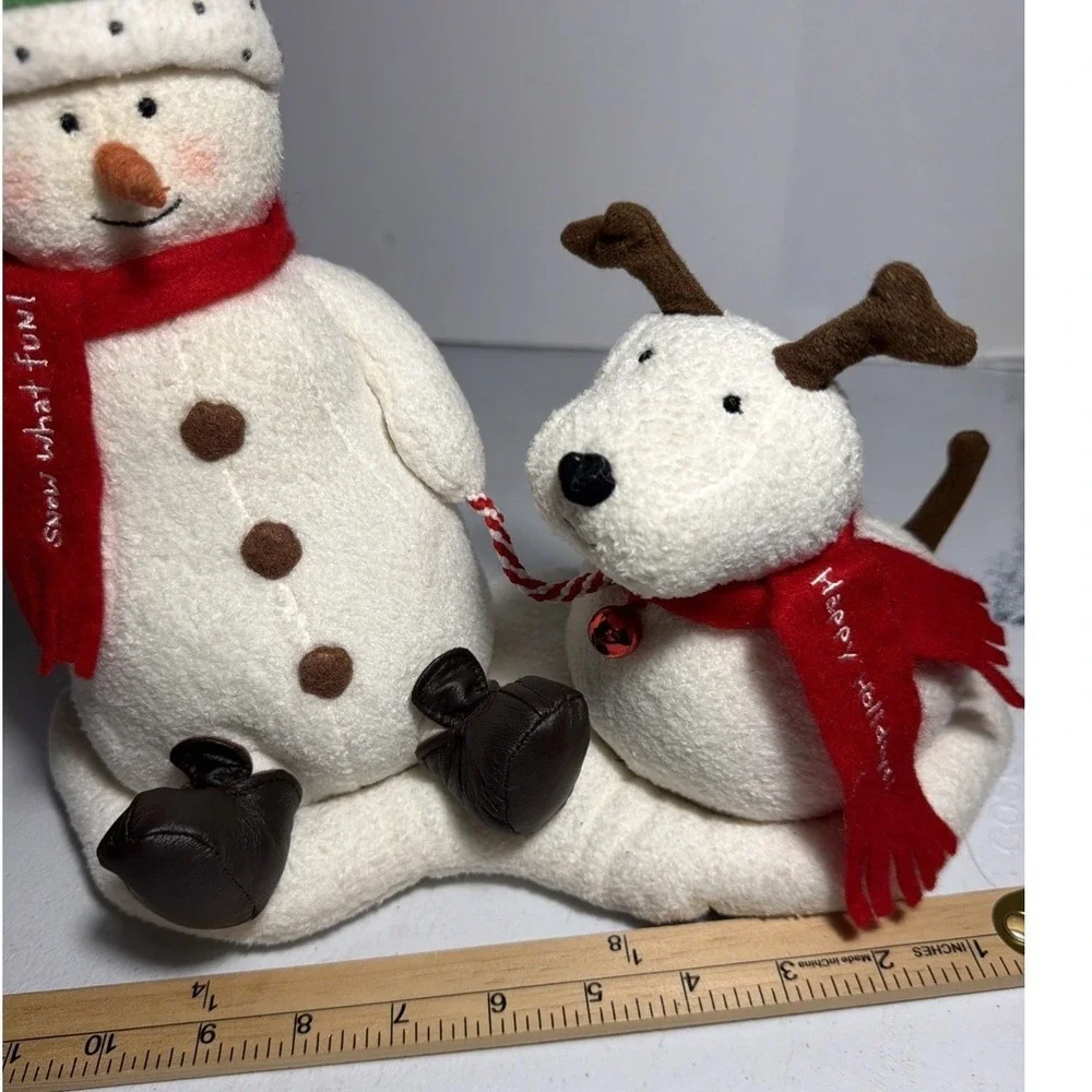 Hallmark Jingle Pals Snowman and Dog Animated Musical Plush Christmas Decor 10